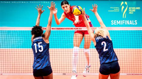 Serbia Vs Usa Semifinals Fantastic Volleyball Actions World Championship 2022 Youtube