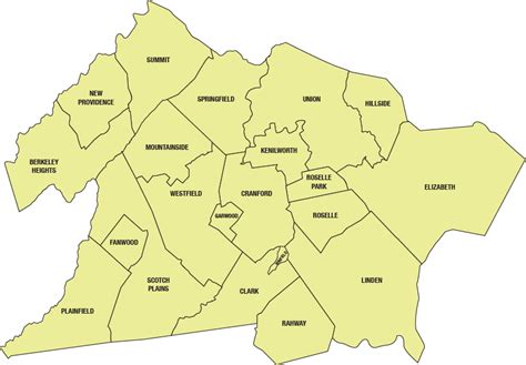 Union County Municipal Profiles County Of Union New Jersey