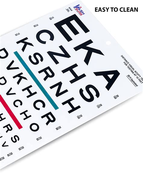 Buy Snellen Visual Acuity Eye Chart For 10 Feet Chart 14 X 9 Inches