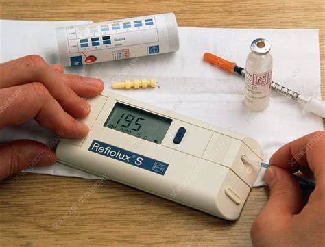 Diabetic Tests Blood Sugar Level Stock Image M Science Photo Library