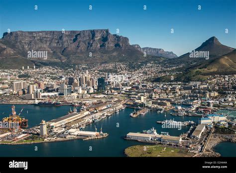 Aerial View Cape Town Harbour Victoria And Alfred Waterfront