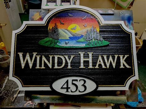 Windy Hawk Lake House Sign — Classic Signs And Signblasters
