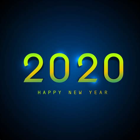 2020 Text Guten Rutsch Ins Neue Jahr Feiertags Vektor Hintergrund