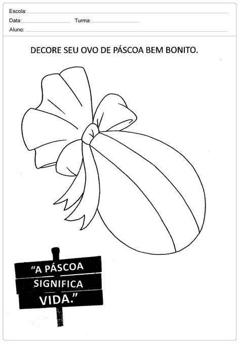 Atividade Coelho Da Pascoa Educação Infantil
