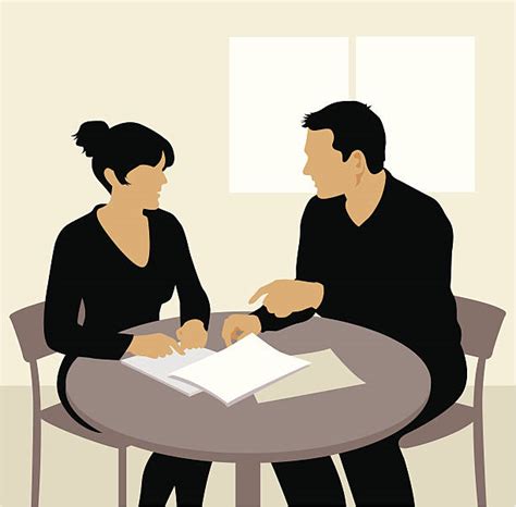 Two People Talking Casual Illustrations Royalty Free Vector Graphics