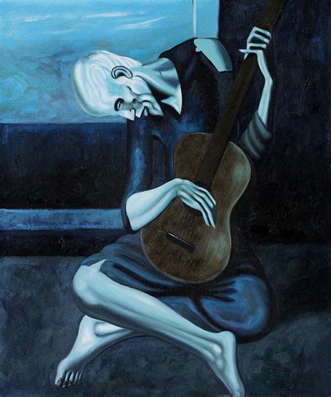 Pablo Picasso The Old Guitarist 1903 1904 Art Institute Of Chicago