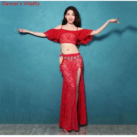 Buy Eastern Oriental Belly Dance Costume Set Cropped Top Long Skirt For Women