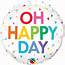 Std Oh Happy Day Rainbow Confetti Balloon  Balloonscom