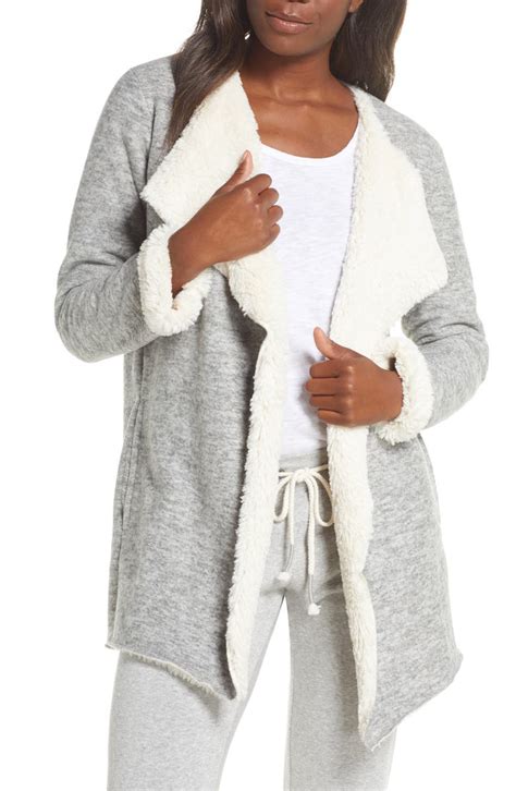 Ugg Abriana Fleece Lined Cardigan Nordstrom