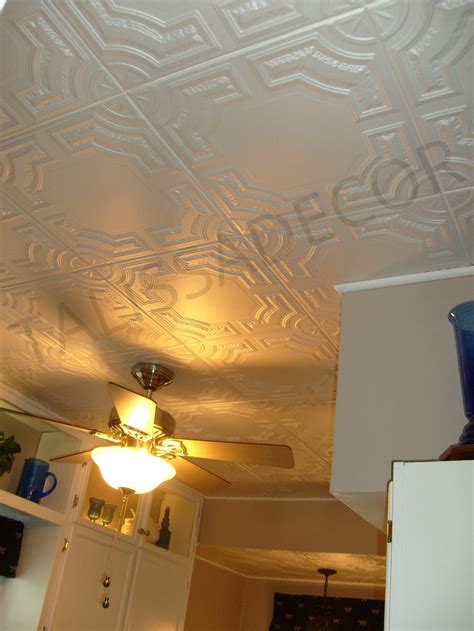 Styrofoam Ceiling Tiles To Cover Popcorn Ceiling Easy Diy Etsy