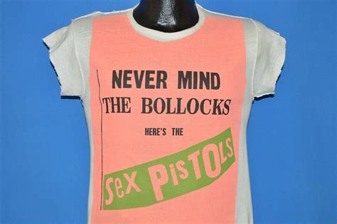 Vintage 70s Never Mind The Bollocks Heres The Sex Pistols Album Promo T Shirt S Ebay