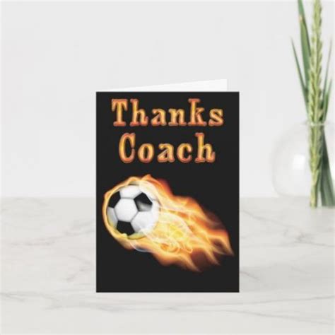 Printable Soccer Coach Thank You Card Pdf Example Thank You Cards
