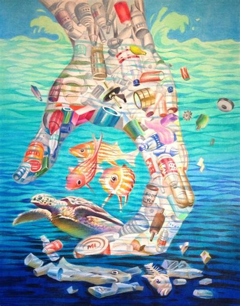 Tips For Divers To Protect The Ocean Planet Environmental Art Global Warming Art Art Contest