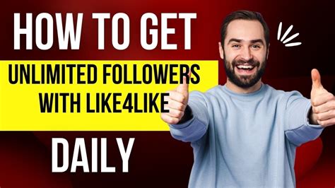 How To Get Unlimited Instagram Followers With Like4like Youtube