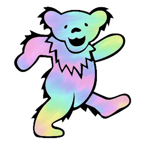 Grateful Dead Dancing Bear Trippy By Jason Levin Grateful Dead Bears