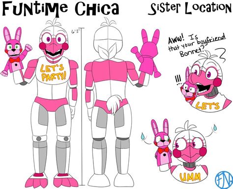 Funtime Chica Reference Sheet By Fnafnations Fnaf Fnaf Characters My