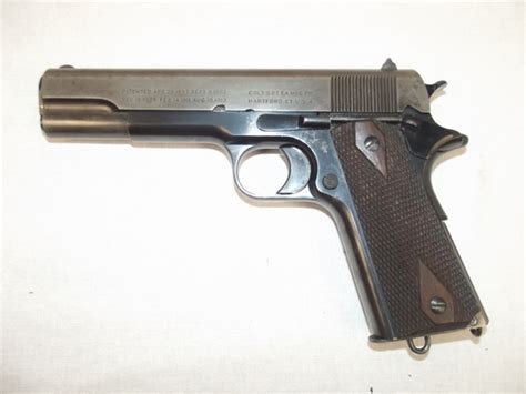 Rare Deactivated Colt 1911 Eley 455 Cal Semi Automatic Sally Antiques