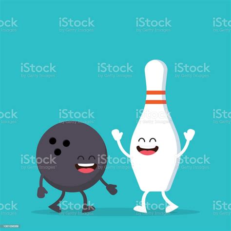 Funny Bowling Ball And Pin Stock Illustration Download Image Now