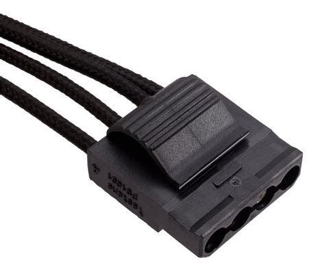 corsair professional individually sleeved peripheral power molex style cable 4 connectors