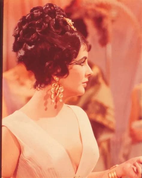 Elizabeth Taylor As Cleopatra 1960s Fox Studio Color Portrait Photo £12