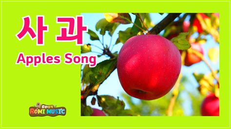 사과 Apples Song 따스한 사랑가득한 빠알간 사과의 노래시각장애인 작사가 김효진님의 아름다운 가사ㅣ사과처럼 맑고 아름다운 세상을 만들어가요 ㅣ로미뮤직 YouTube