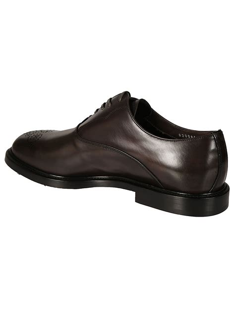 Dolce And Gabbana Dolce And Gabbana Brogue Detail Derby Shoes Gray