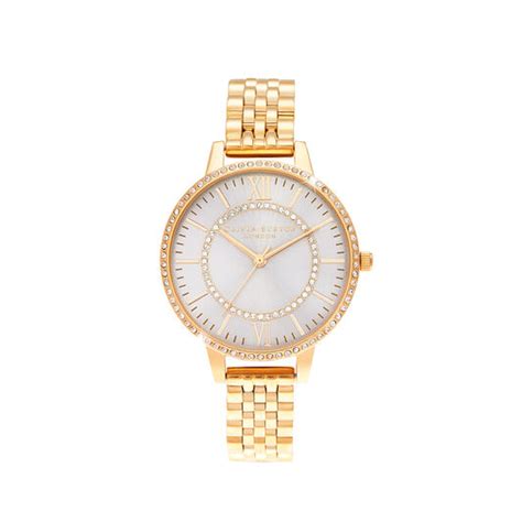 Wonderland Blush Demi Dial Gold Watch Gold Watch Olivia Burton