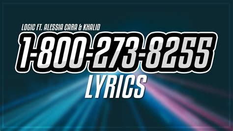 Logic 1 800 273 8255 Lyrics Lyric Video Ft Alessia Cara