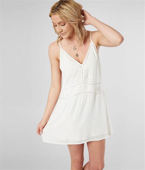Le Lis Embroidered Dress Womens Dresses In White Buckle
