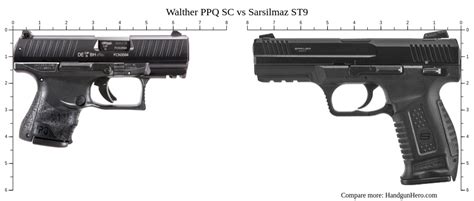 Walther Ppq Sc Vs Sarsilmaz St Size Comparison Handgun Hero
