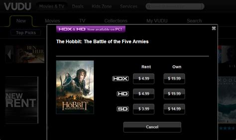 You can buy or rent new releases thus, vudu's streaming options probably aren't good enough to make you want to cancel your other. VUDU drops price of HDX rentals | HD Report