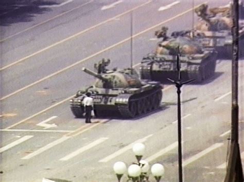 Tiananmen Square Tank Man Ran Over Artist Erects Tank Man Balloon To