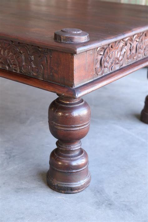 Make an offer on a great item today! Solid Teak Wood Custom Made Colonial Coffee Table For Sale ...