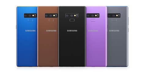 Samsung Galaxy Note 9 All Colors Samsung Galaxy Note 9 Samsung