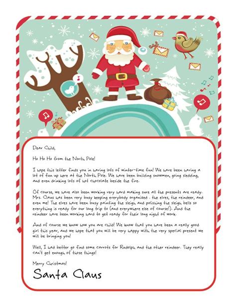 Easy Free Letter From Santa Magical Package Christmas Lettering