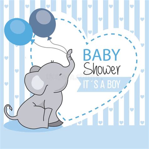 Baby Boy Shower Card With Toys Stock Vector Illustration Of Butterfly