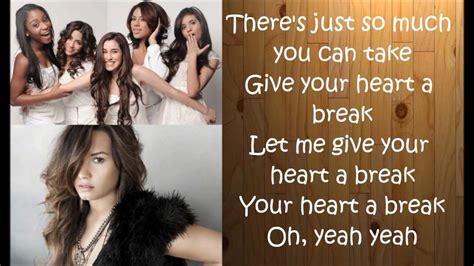 Free and guaranteed quality with ukulele chord charts, transposer and auto scroller. Fifth Harmony & Demi Lovato - Give Your Heart A Break ...