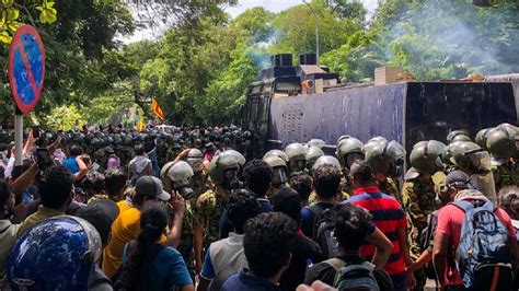 In Pics Sri Lanka Declares State Of Emergency After President Flees