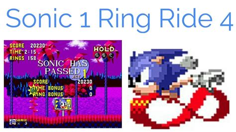 This Is Colorful Sonic 1 Ring Ride 4 Rom Hack Gameplay Youtube