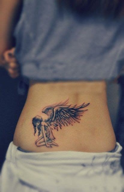 Lower Back Angel Tattoos For Women Angel Tattoo For
