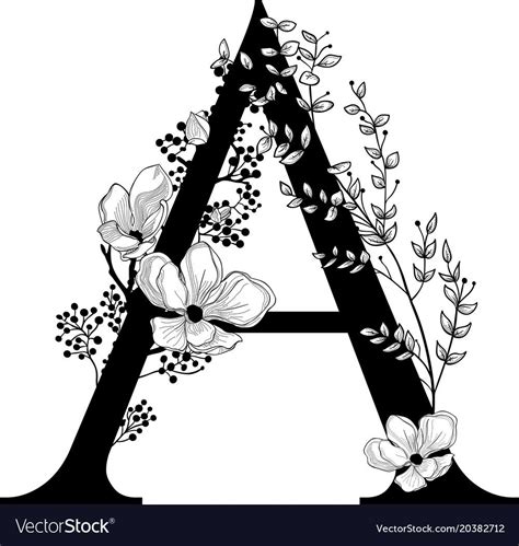 Alphabet Art Alphabet Design Letter Art Floral Letters Floral