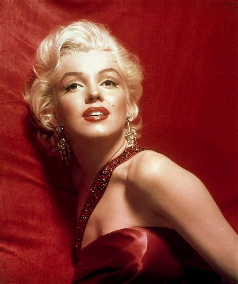 Marilyn Monroe In Red Digital Art By Georgia Fowler