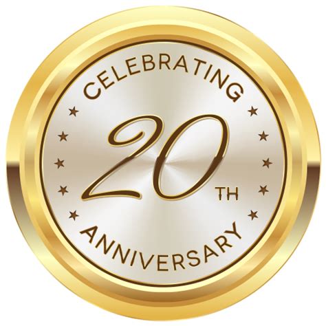 20th Anniversary Logo Png