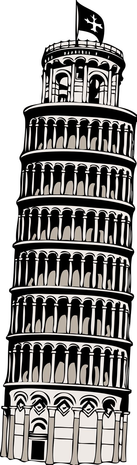Visit the post for more. Public Domain Clip Art Image | leaning tower of pisa | ID ...