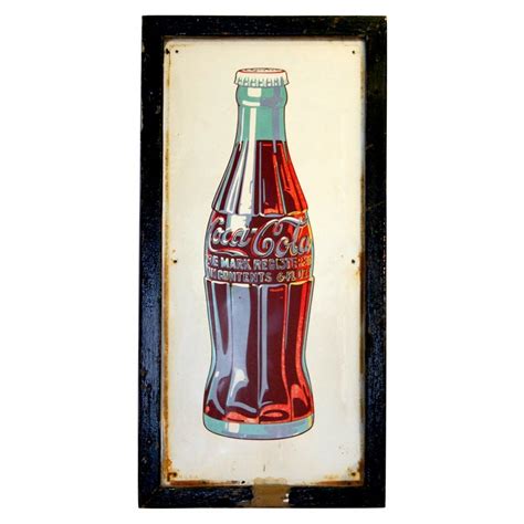 Great Vintage Coca Cola Bottle Sign 1939 At 1stdibs