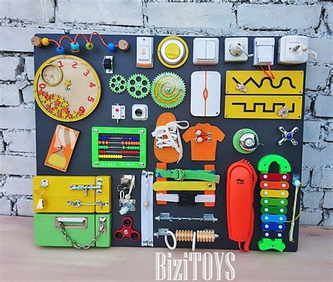 Sensory Board Busy Board Montessori Toy Wooden Toy Latch Board Etsy
