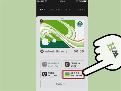 I figured passbook would automatically add it but it didn't? How to Add a Starbucks Card to Passbook: 5 Steps (with ...
