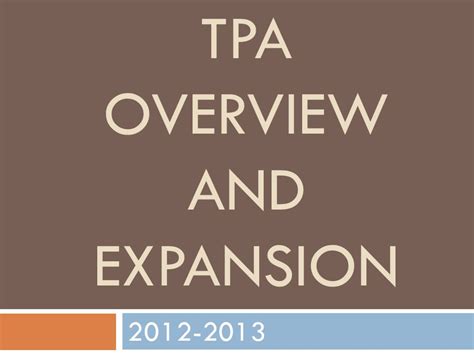 Tpa Overview And Expansion What Is Tpa Teacher Performance Assessment