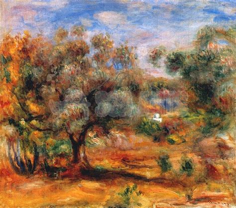 Landscape Near Cagnes By Pierre Auguste Renoir Famous Painting