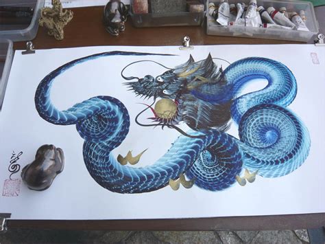 Japanese Dragon Painting Easy Garrett La